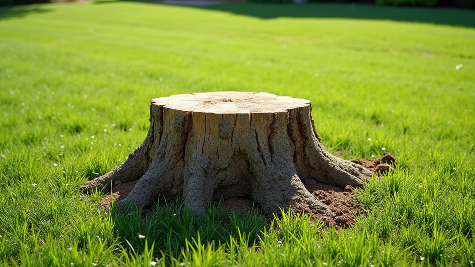 Clean lawn, stump ground, debris gone in Atlanta